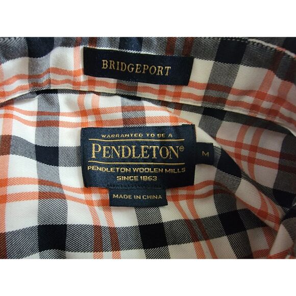 Pendleton Bridgport Plaid Long Sleeve Button-up Shirt - M - Picture 5 of 6